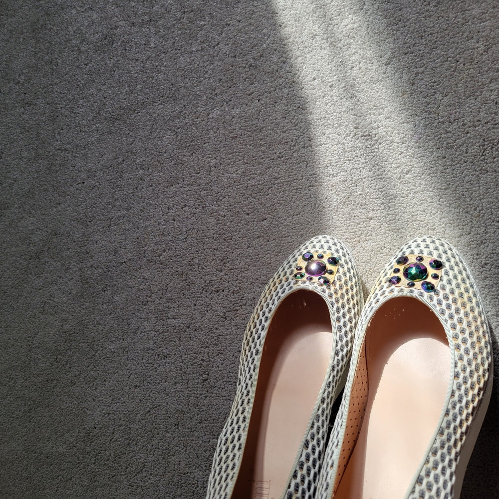 Pertini Silver Platform Shoes with Perforated Design Size EU 40 - Picture 6 of 12